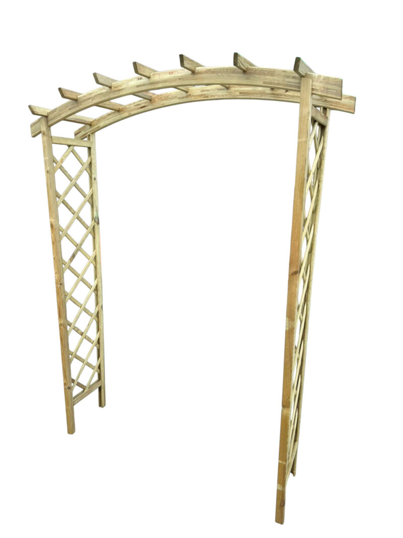 Pergola podwójna z łukiem zwykłym Frezja + szpice - obrazek 3