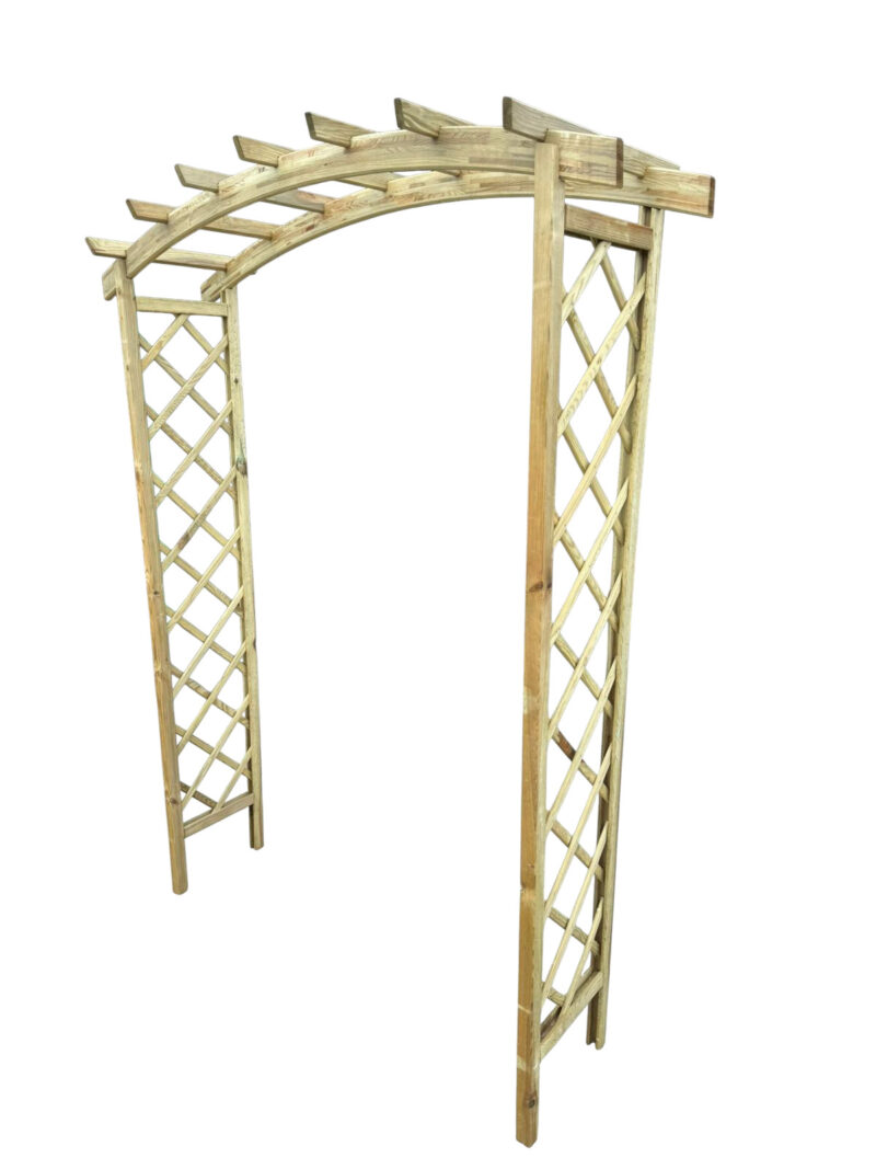 Pergola podwójna z łukiem zwykłym Frezja + szpice - obrazek 4