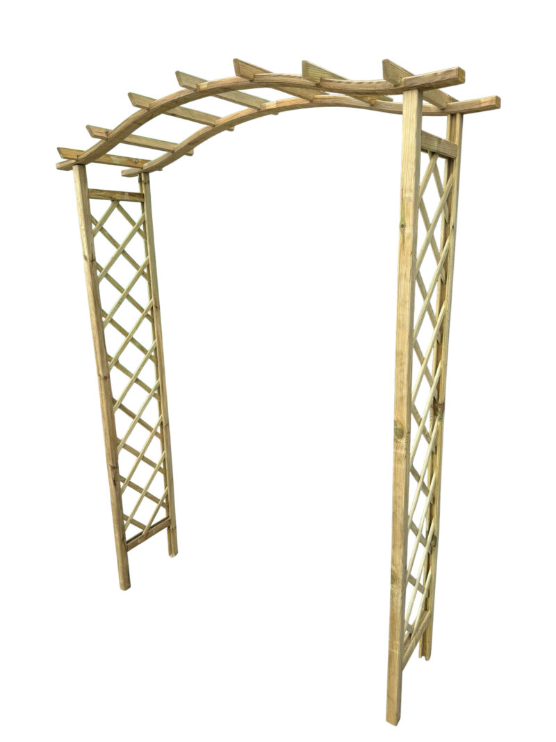 Pergola podwójna z łukiem Omega Frezja + szpice - obrazek 3