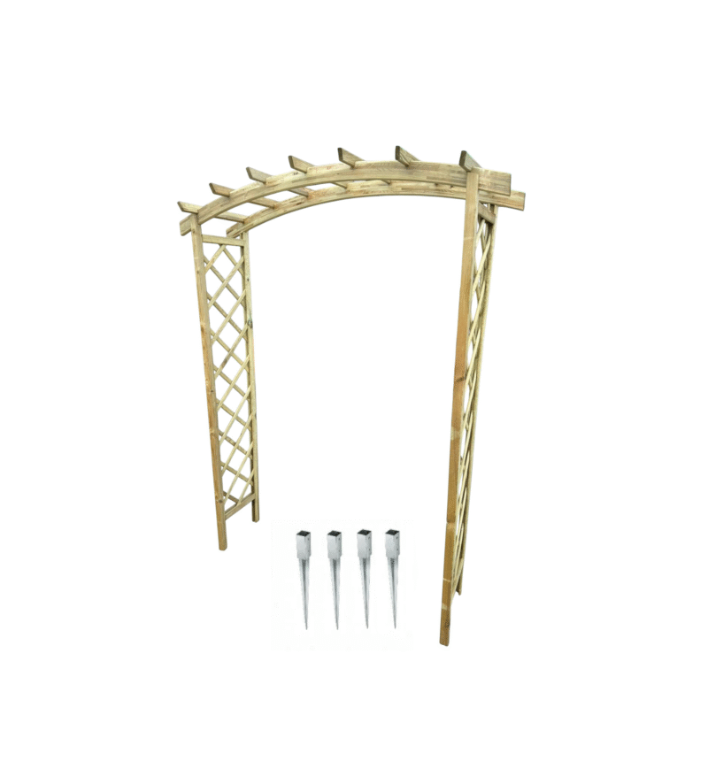 Pergola podwójna z łukiem zwykłym Frezja + szpice