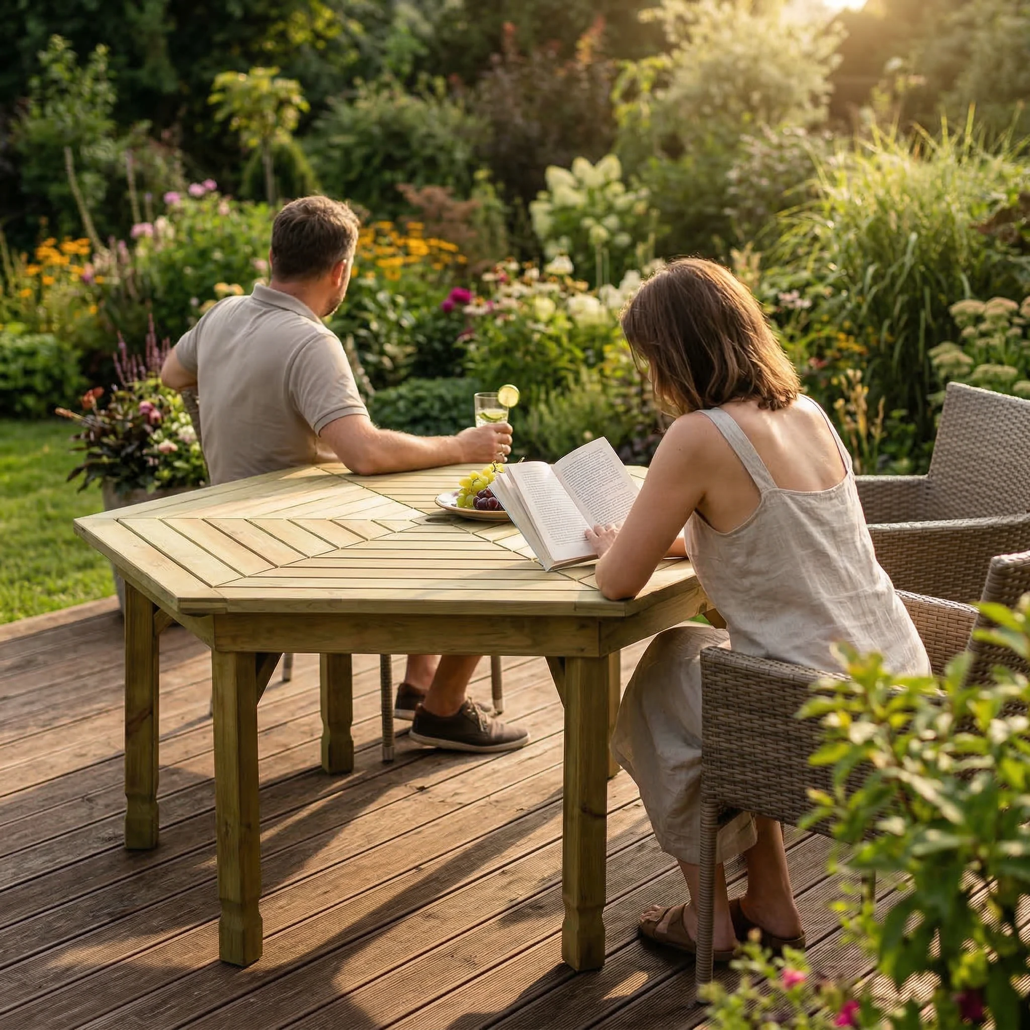 Stół sześciokątny do kompletu Cezar - obrazek 4